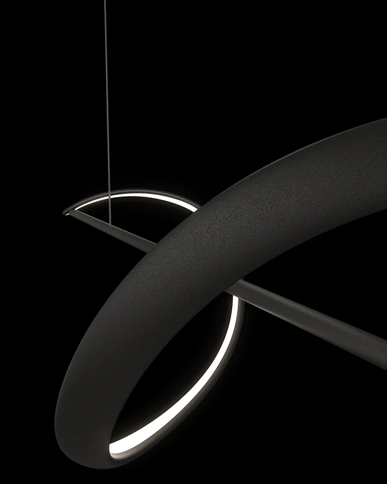 WOMO Black Spiral Led Pendant Light-WM2299 - Image 7