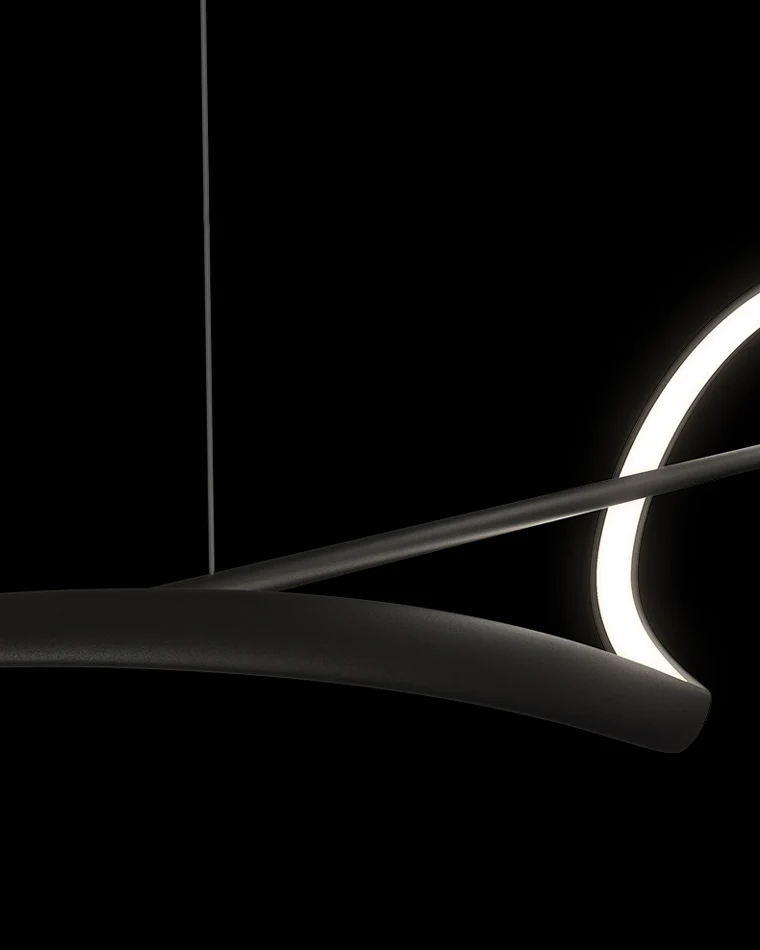 WOMO Black Spiral Led Pendant Light-WM2299 - Image 8