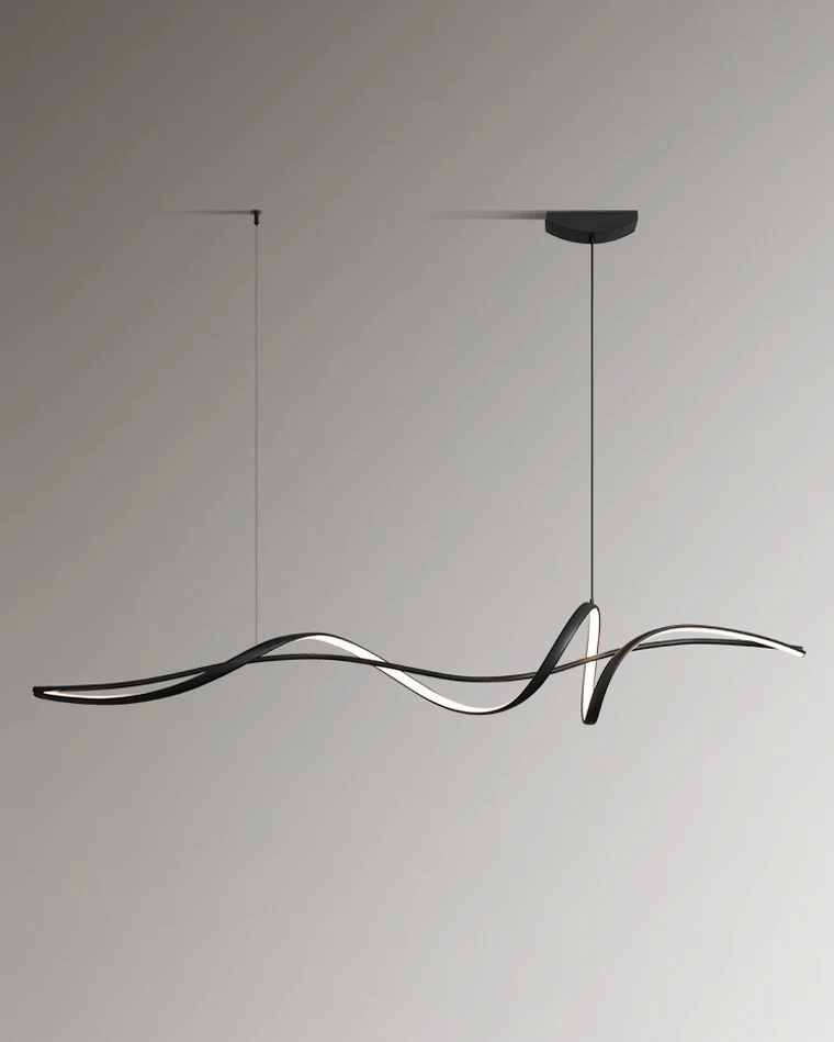 WOMO Black Spiral Led Pendant Light-WM2299 - Image 9