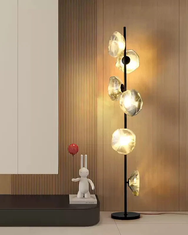 WOMO Blown Glass Floor Lamp-WM7082 - Image 2