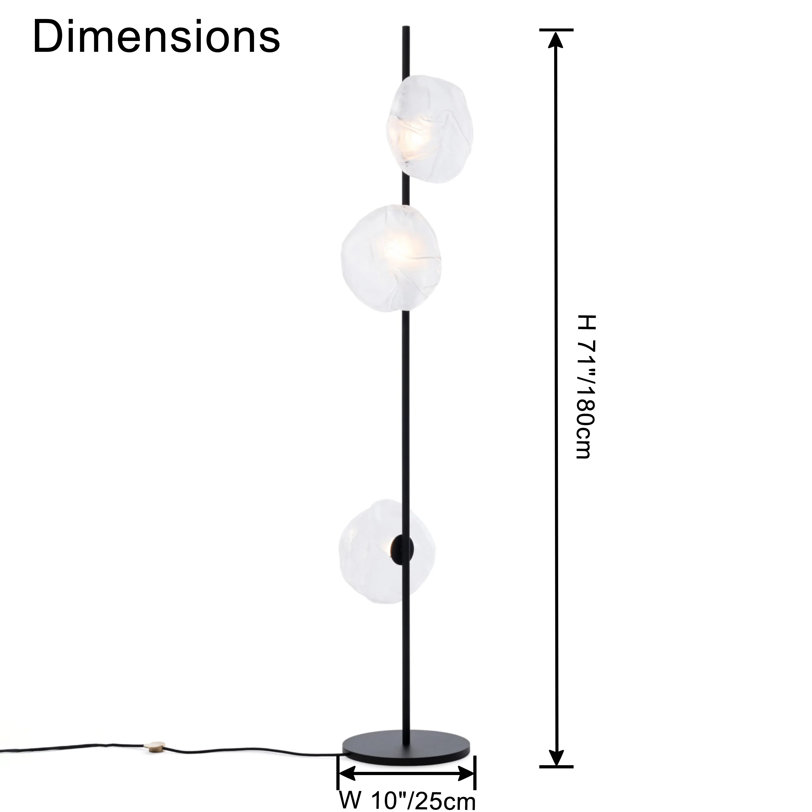 WOMO Blown Glass Floor Lamp-WM7082 - Image 20