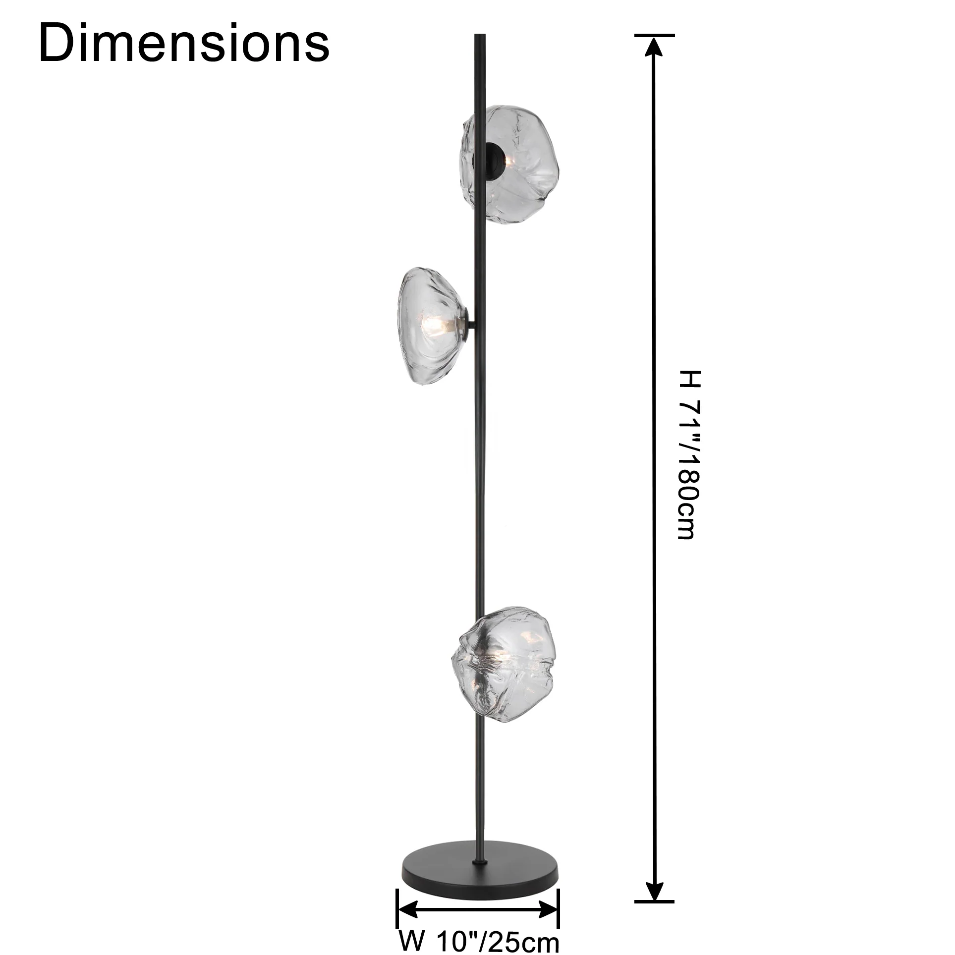 WOMO Blown Glass Floor Lamp-WM7082 - Image 24