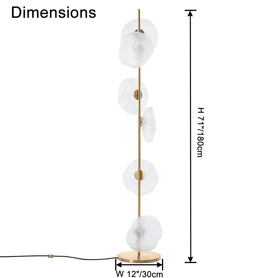 WOMO Blown Glass Floor Lamp-WM7082 - Image 30