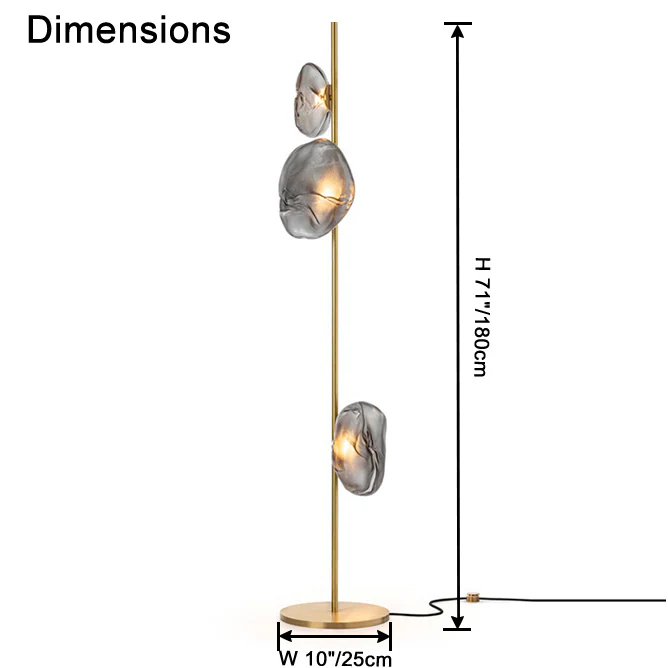 WOMO Blown Glass Floor Lamp-WM7082 - Image 32
