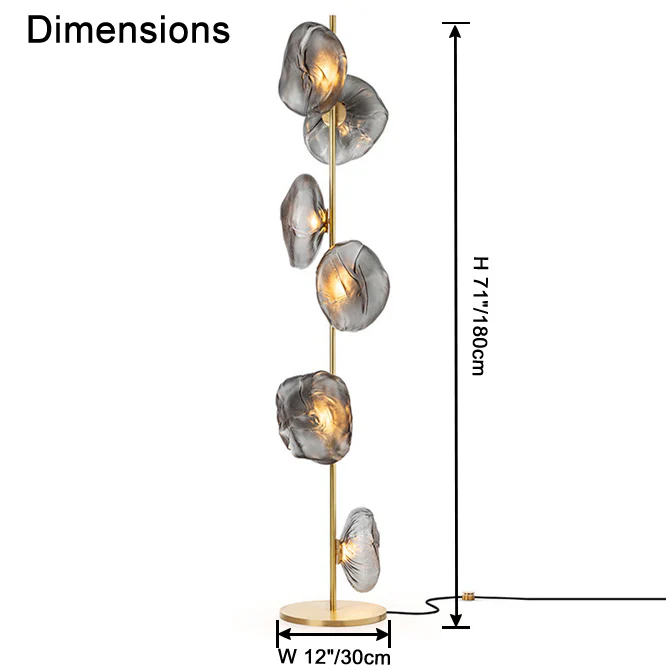 WOMO Blown Glass Floor Lamp-WM7082 - Image 34