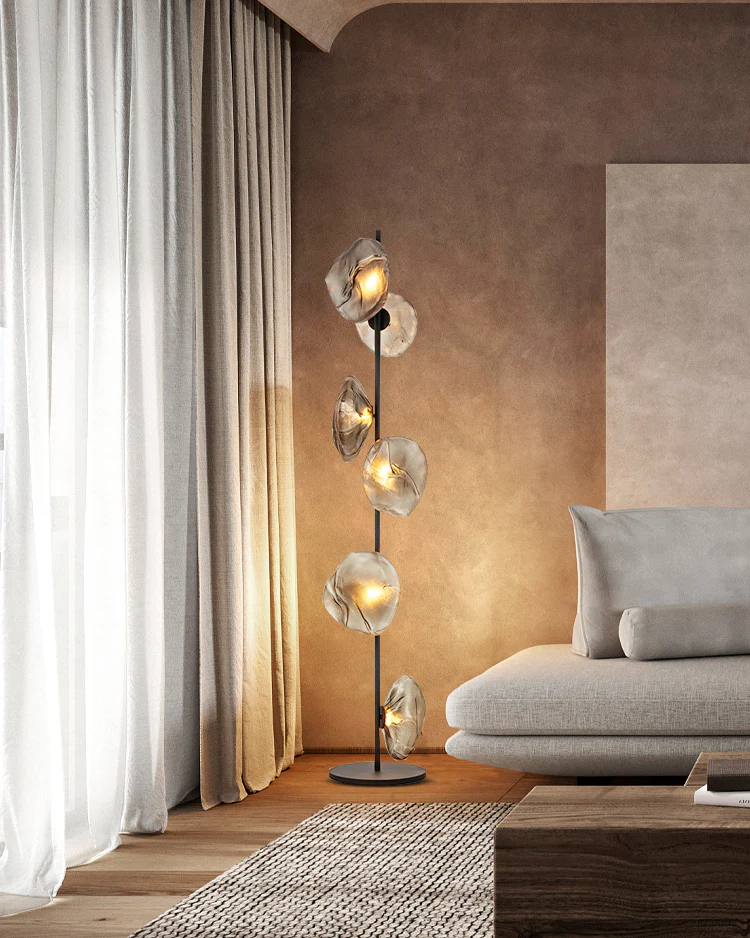 WOMO Blown Glass Floor Lamp-WM7082 - Image 4