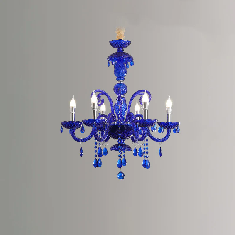 WOMO Victorian Blue Crystal Chandelier-WM2348 - Image 14