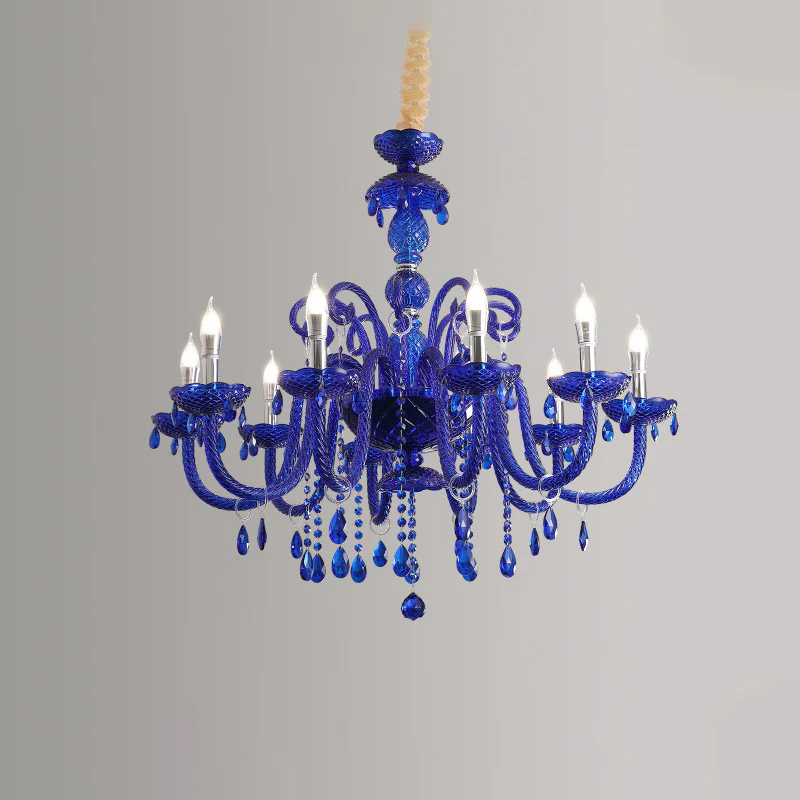 WOMO Victorian Blue Crystal Chandelier-WM2348 - Image 16