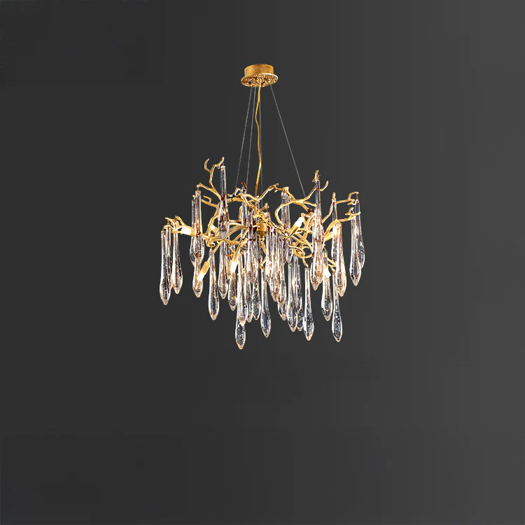 WOMO Branch Raindrop Crystal Chandelier-WM3049 - Image 7