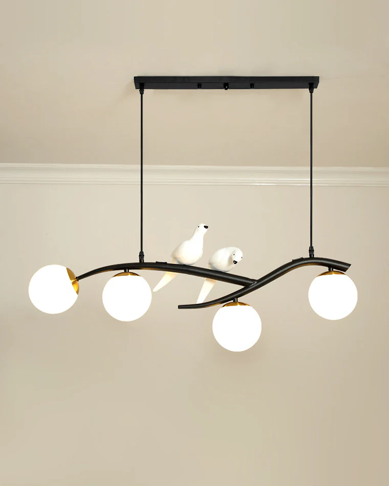 WOMO Branching Frosted Glass Bubble Chandelier-WM2258 - Image 12