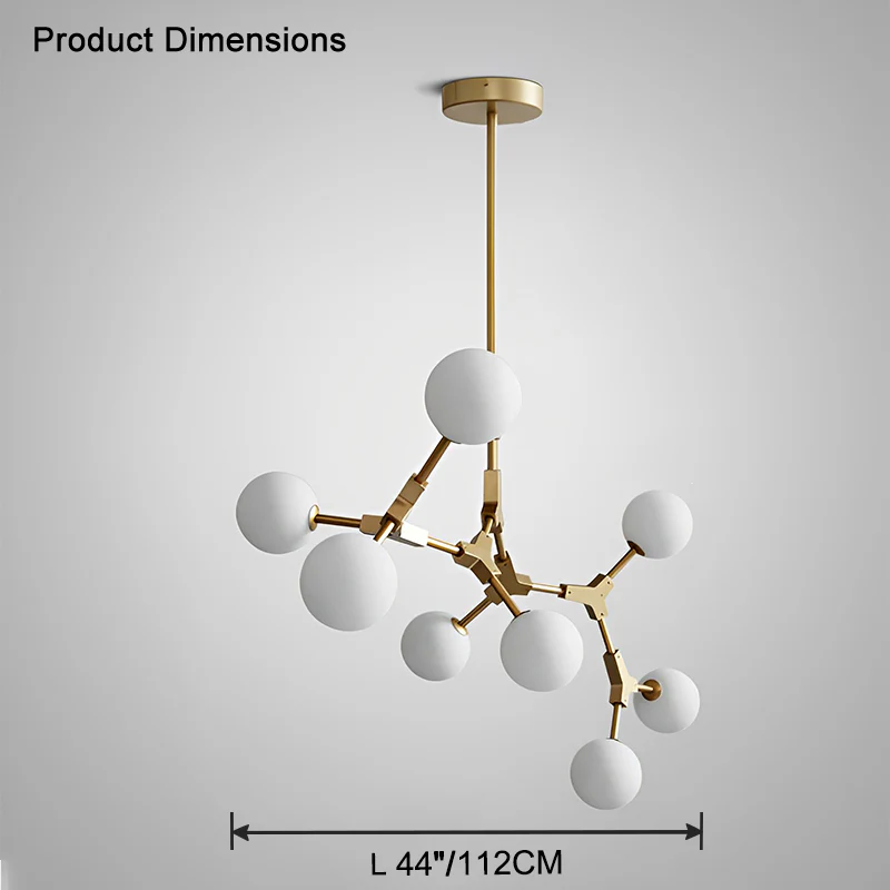 WOMO Branching Bubble Frosted Glass Chandelier-WM2514 - Image 31