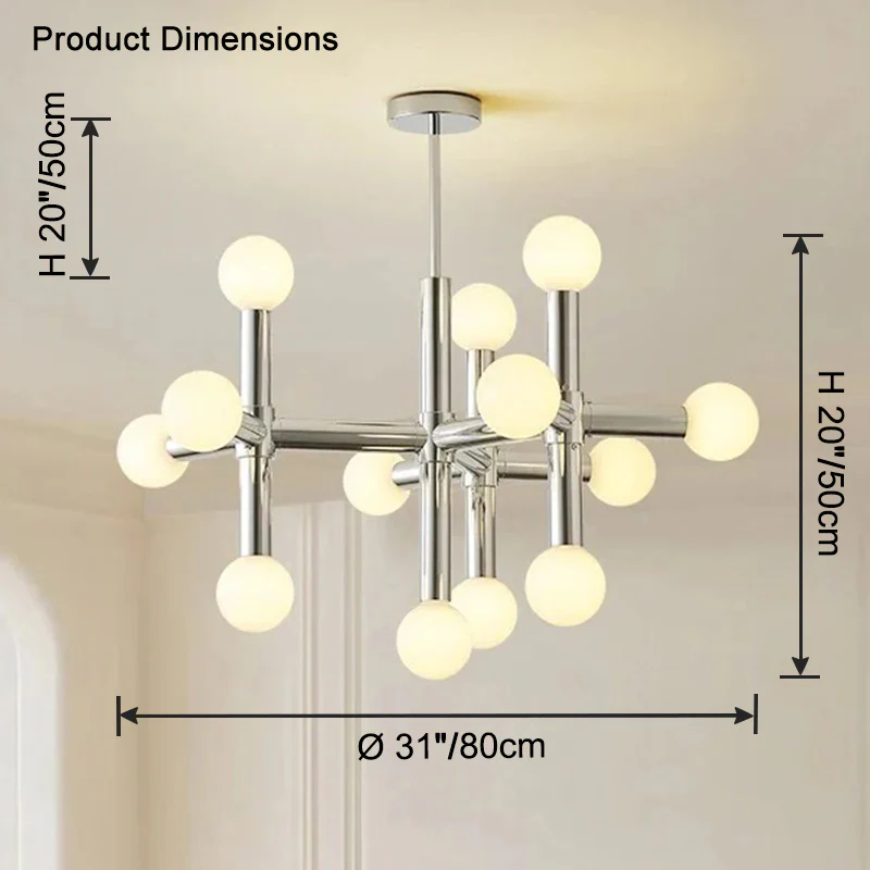 WOMO Branching Glass Bubble Chandelier-WM2770 - Image 27