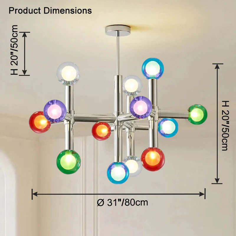 WOMO Branching Glass Bubble Chandelier-WM2770 - Image 31