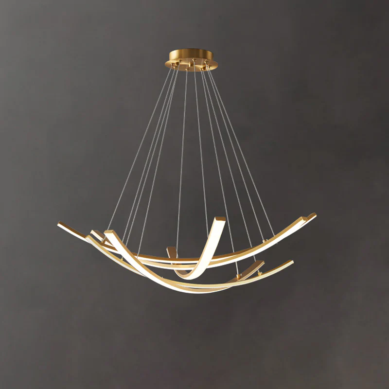 WOMO Arc Led Brass Chandelier-WM2569 - Image 12