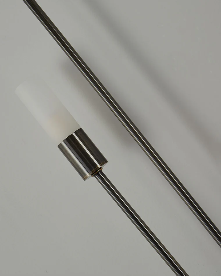 WOMO Black and Brass Modern Candelabra Wall Sconce-WM6096 - Image 10