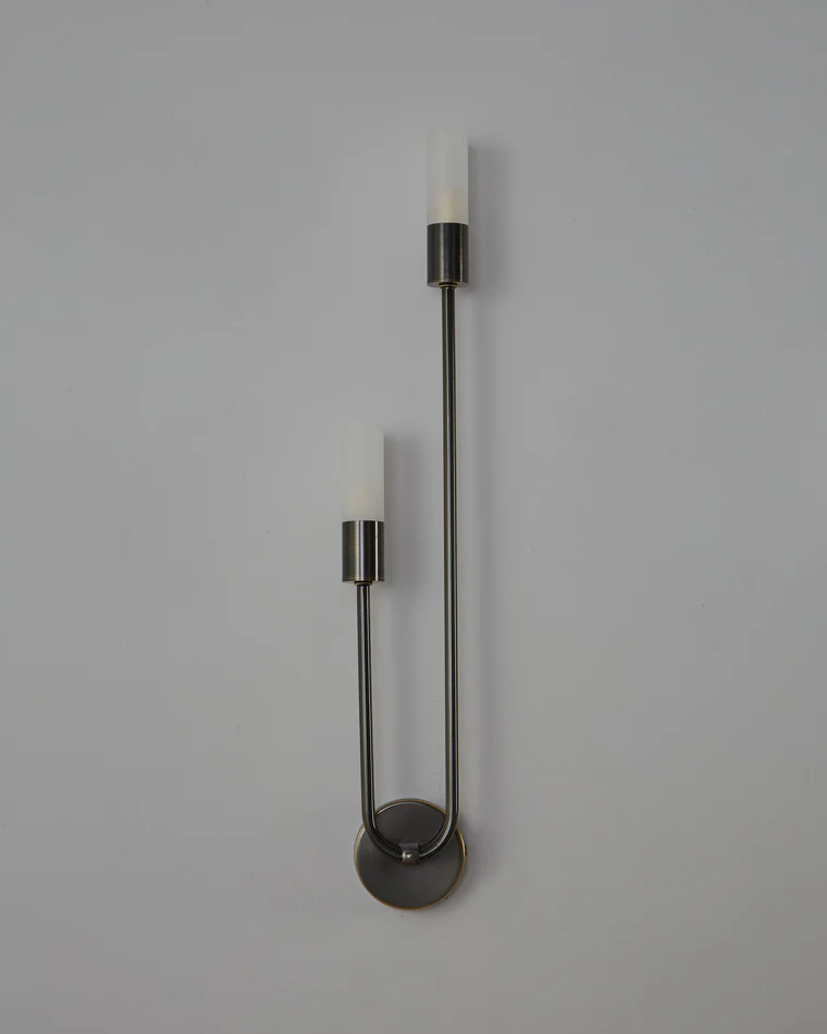 WOMO Black and Brass Modern Candelabra Wall Sconce-WM6096 - Image 35