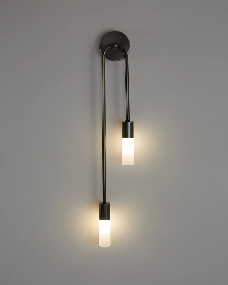 WOMO Black and Brass Modern Candelabra Wall Sconce-WM6096 - Image 39