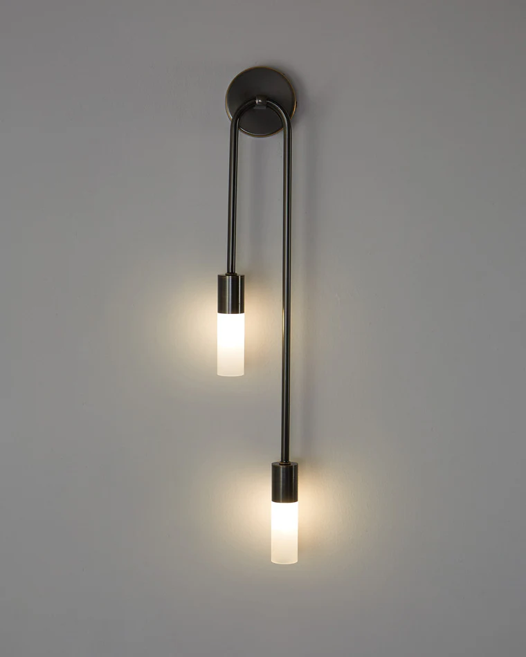 WOMO Black and Brass Modern Candelabra Wall Sconce-WM6096 - Image 40