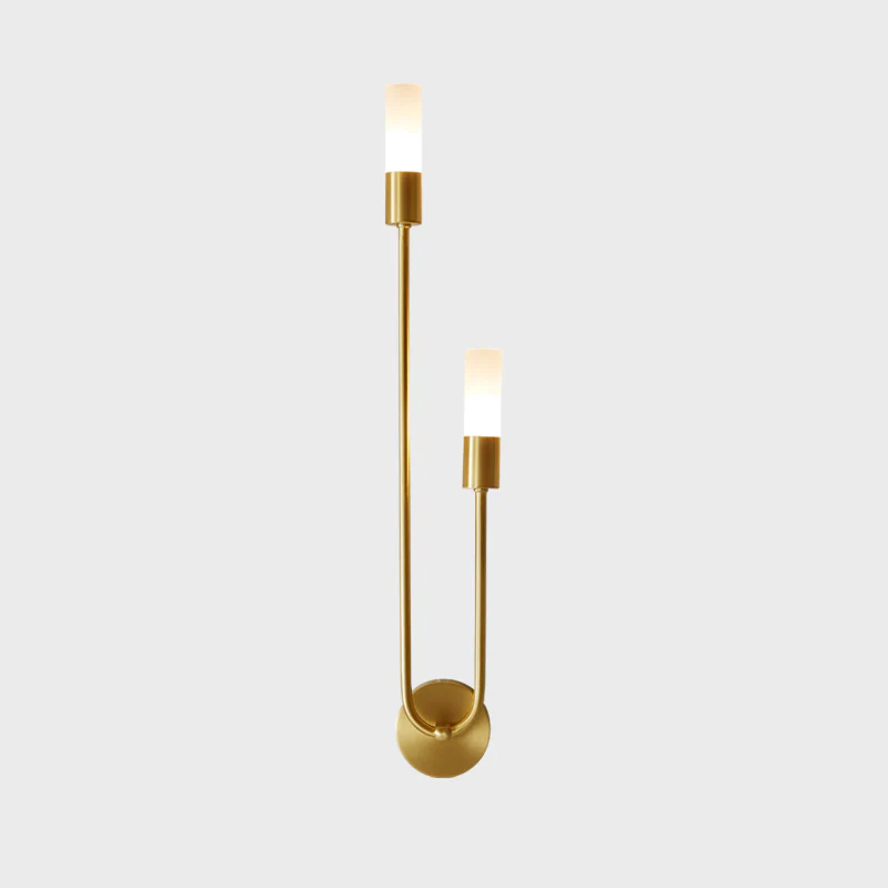 WOMO Black and Brass Modern Candelabra Wall Sconce-WM6096 - Image 48