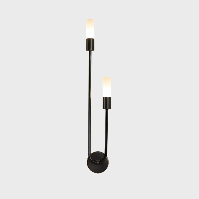 WOMO Black and Brass Modern Candelabra Wall Sconce-WM6096 - Image 56