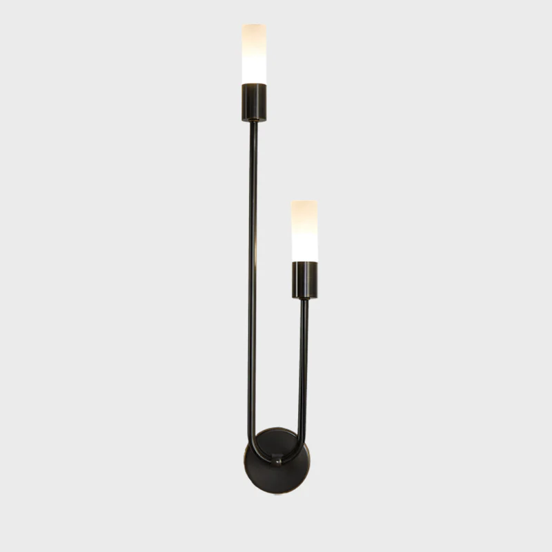 WOMO Black and Brass Modern Candelabra Wall Sconce-WM6096 - Image 60