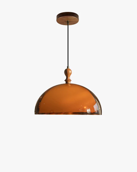 WOMO Brown Dome Pendant Light-WM2985 - Image 2
