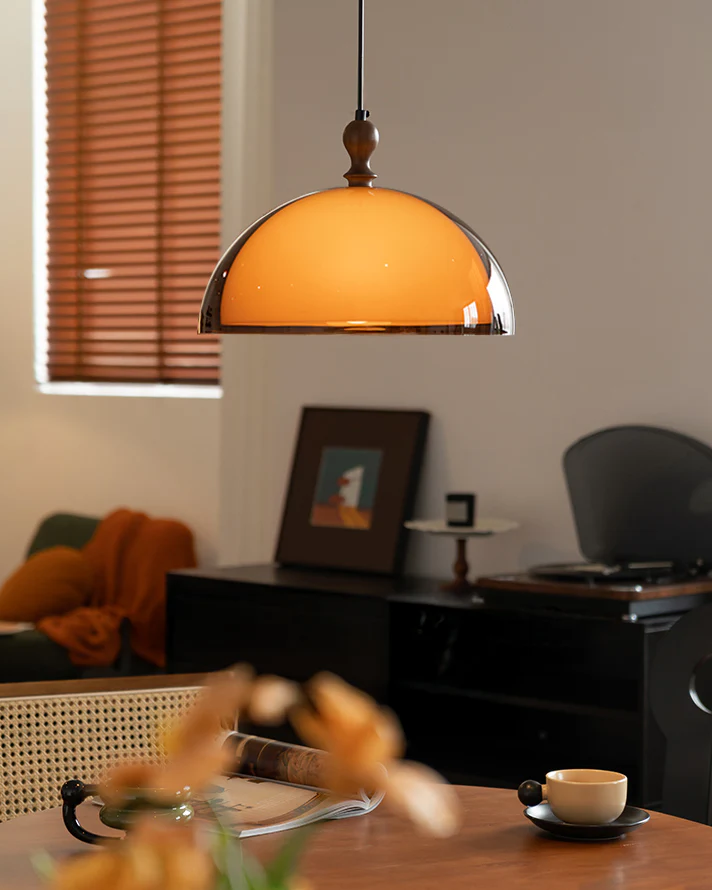 WOMO Brown Dome Pendant Light-WM2985 - Image 5