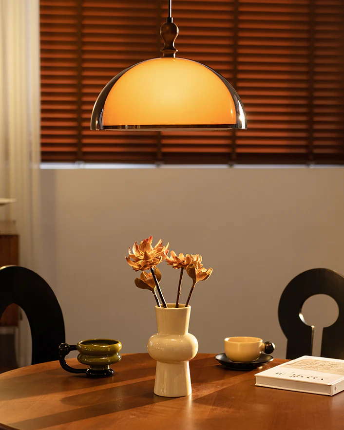 WOMO Brown Dome Pendant Light-WM2985 - Image 6