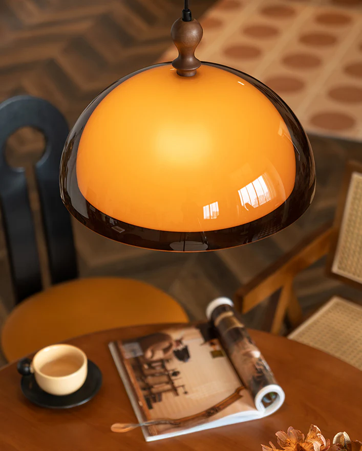 WOMO Brown Dome Pendant Light-WM2985 - Image 7