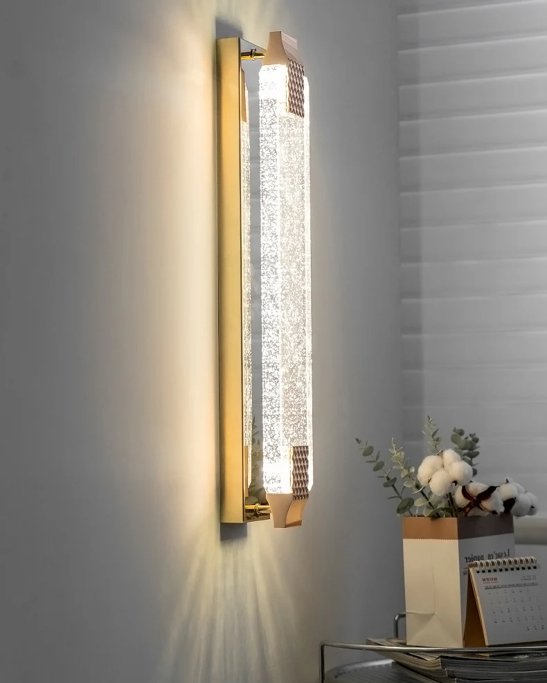 WOMO Bubble Crystal Long Wall Sconce-WM6142 - Image 2
