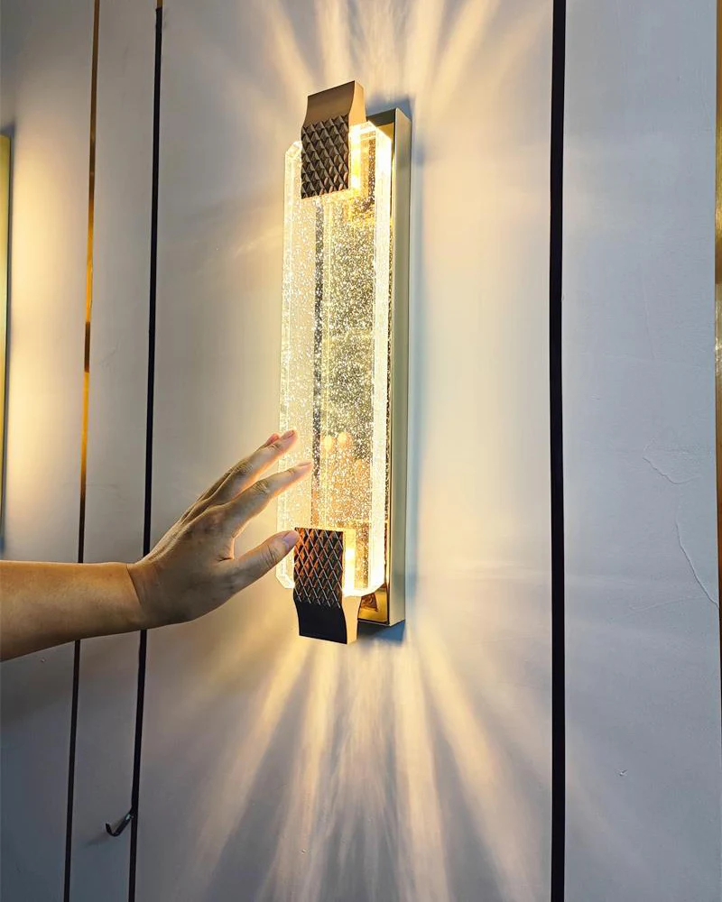 WOMO Bubble Crystal Long Wall Sconce-WM6142 - Image 3
