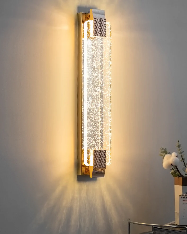 WOMO Bubble Crystal Long Wall Sconce-WM6142 - Image 7