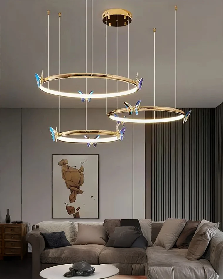 WOMO Butterfly Circular Crystal Chandelier-WM2801 - Image 3