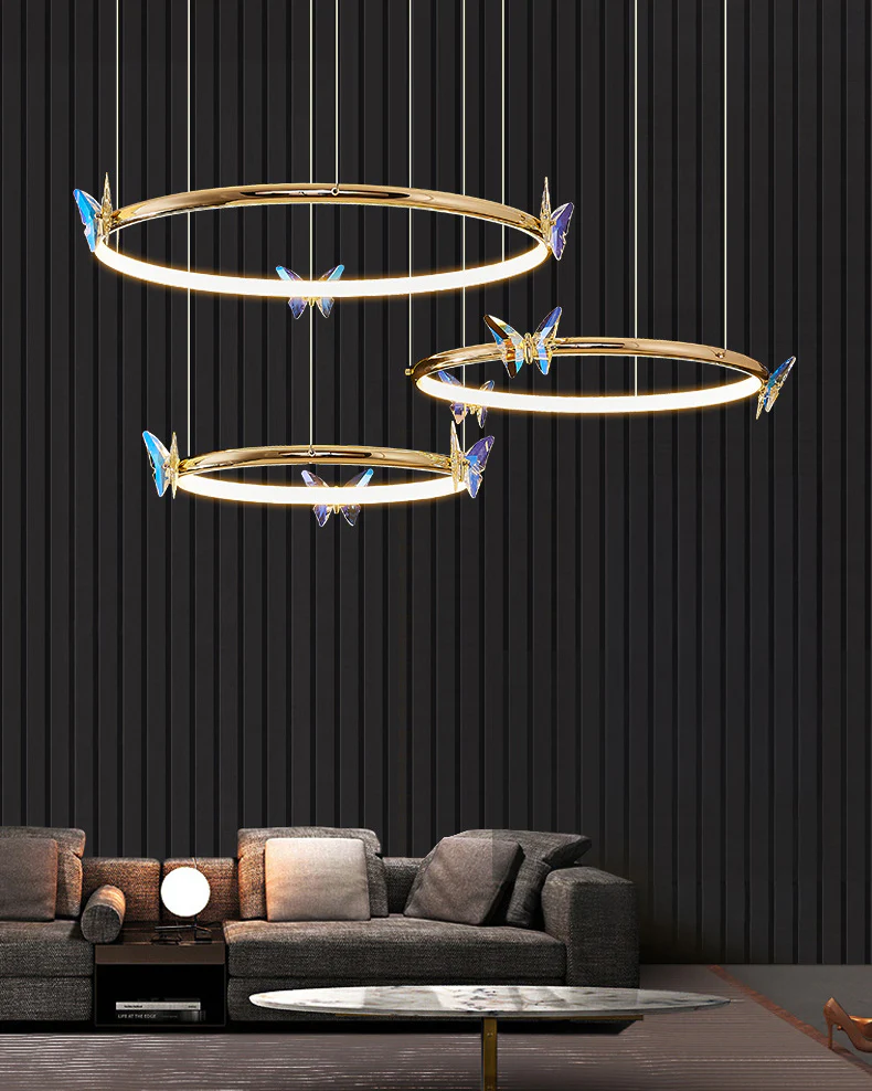 WOMO Butterfly Circular Crystal Chandelier-WM2801 - Image 4