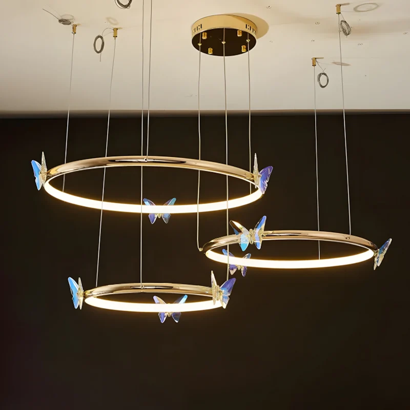 WOMO Butterfly Circular Crystal Chandelier-WM2801 - Image 8