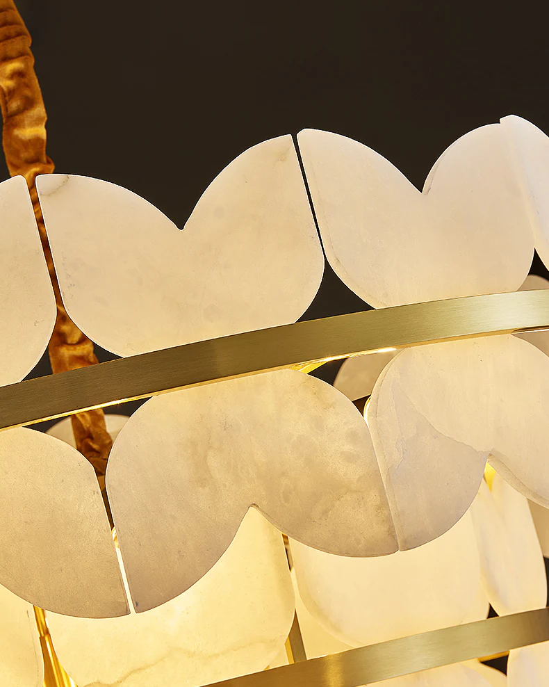 WOMO Butterfly Tiered Alabaster Chandelier-WM2851 - Image 5