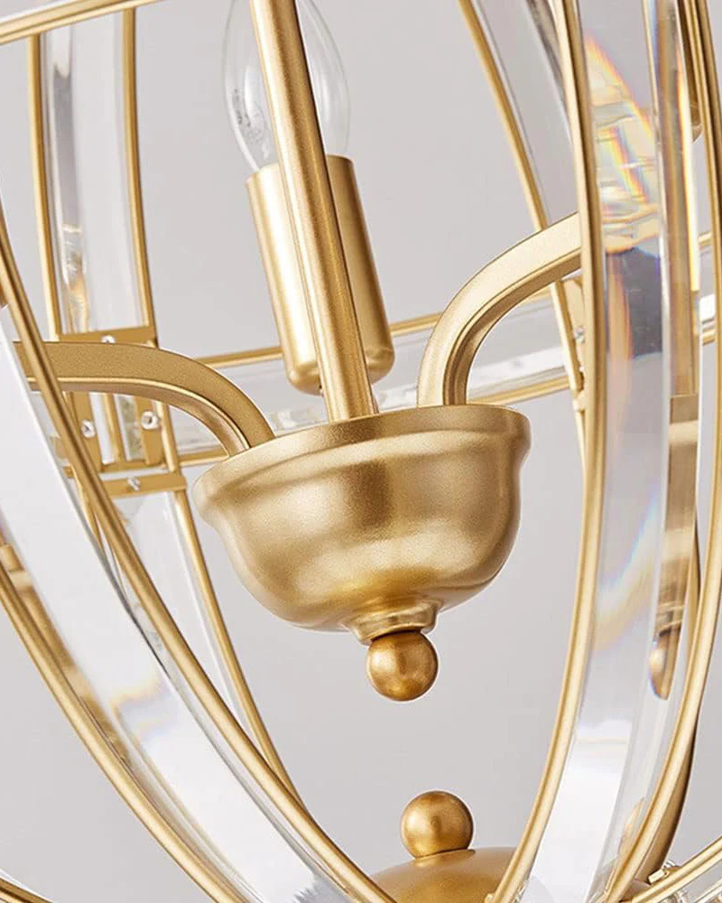 WOMO Cage Crystal Orb Chandelier-WM2595 - Image 14