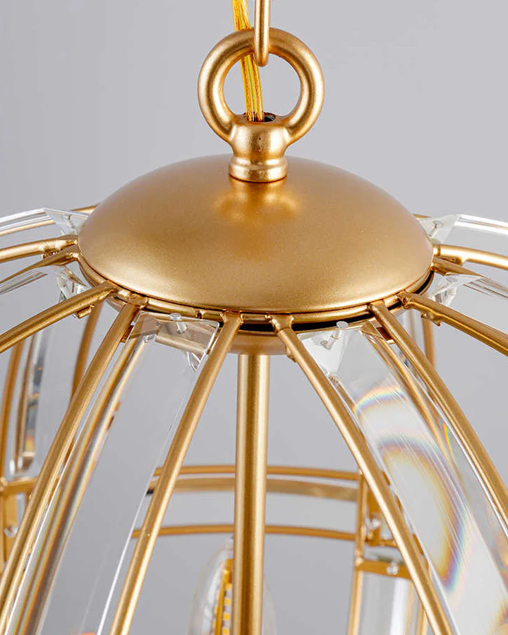 WOMO Cage Crystal Orb Chandelier-WM2595 - Image 15