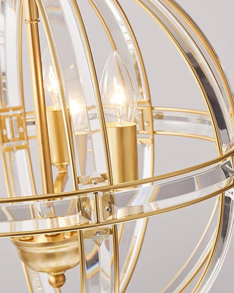 WOMO Cage Crystal Orb Chandelier-WM2595 - Image 16