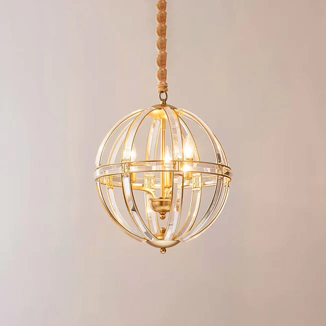 WOMO Cage Crystal Orb Chandelier-WM2595 - Image 19