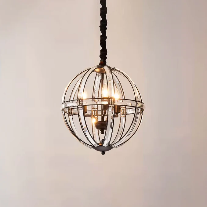 WOMO Cage Crystal Orb Chandelier-WM2595 - Image 23