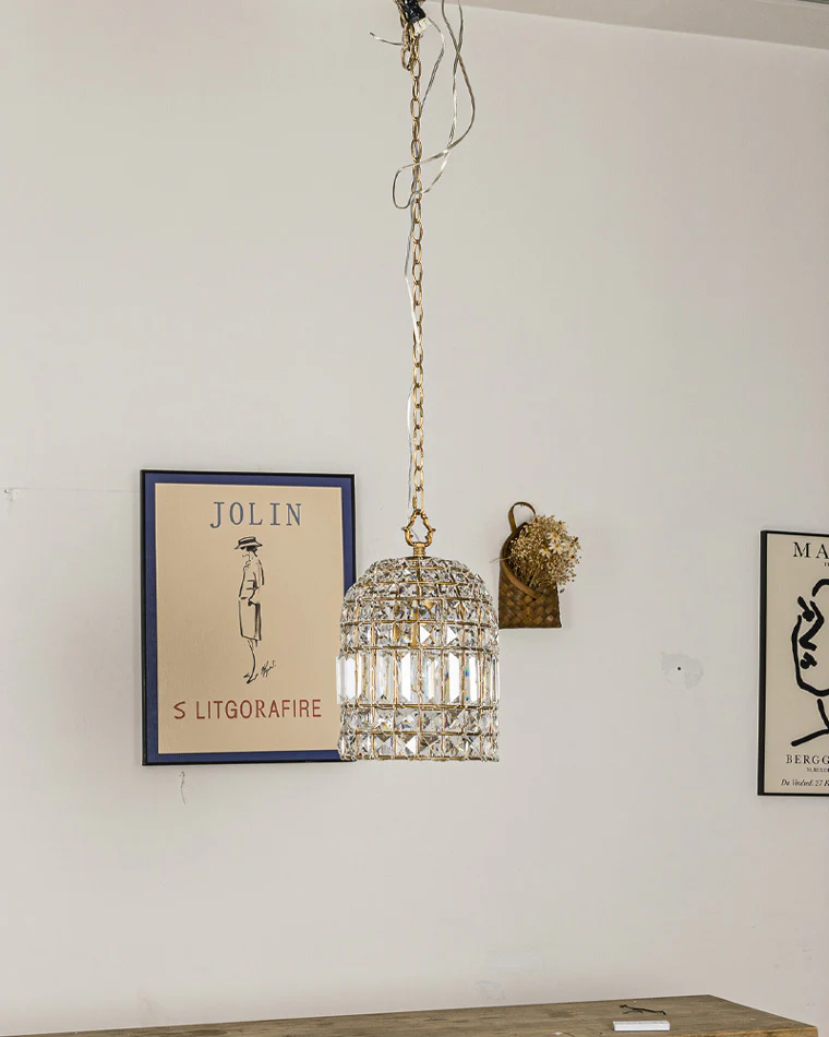 WOMO Birdcage Crystal Pendant Light-WM2343 - Image 5