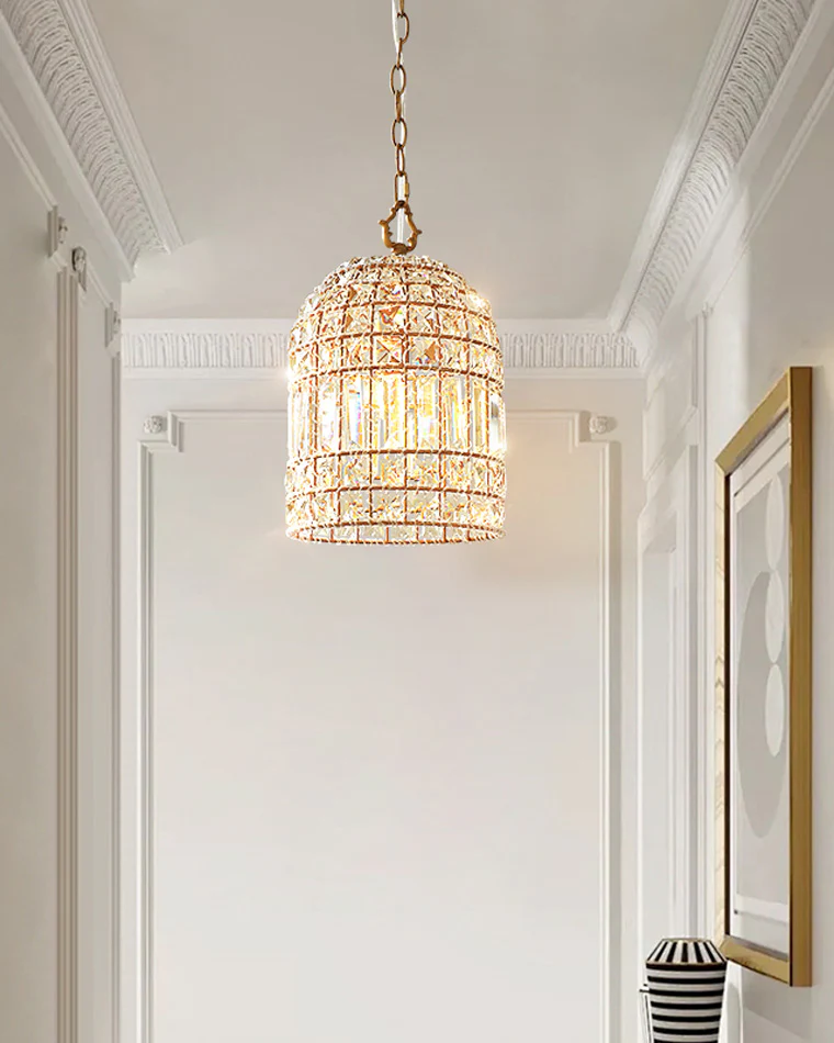 WOMO Birdcage Crystal Pendant Light-WM2343 - Image 8