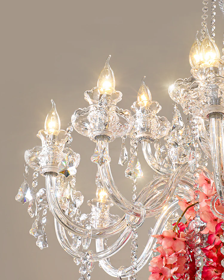 WOMO Long Candelabra Crystal Chandelier-WM2375 - Image 7