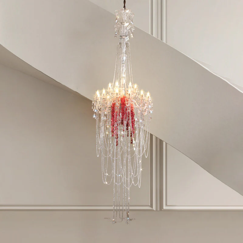 WOMO Long Candelabra Crystal Chandelier-WM2375 - Image 8