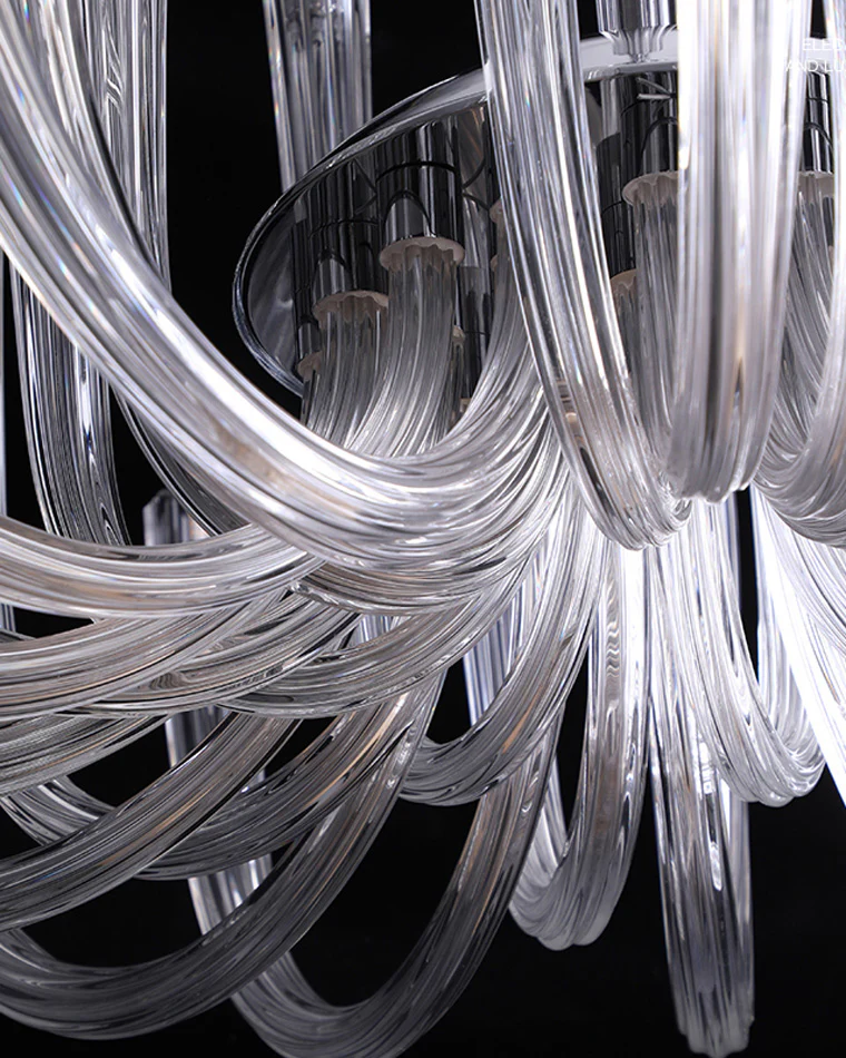 WOMO Candelabra Glass Chandelier-WM2356 - Image 5