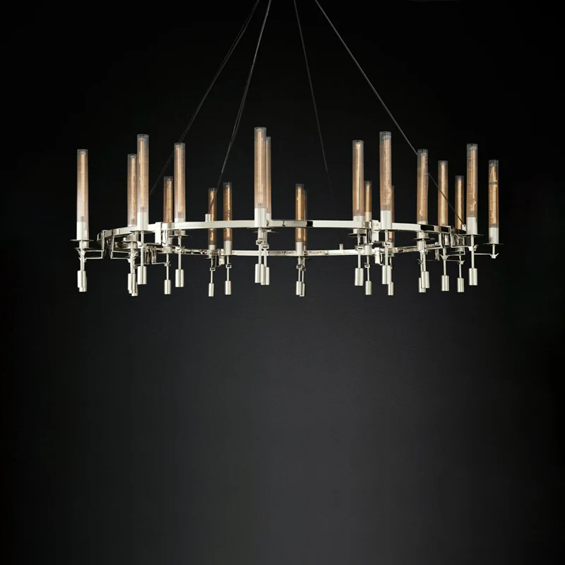 WOMO Candelabra Round Chandelier-WM2924 - Image 11