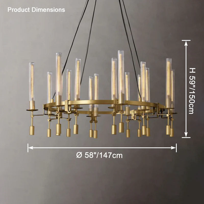 WOMO Candelabra Round Chandelier-WM2924 - Image 16