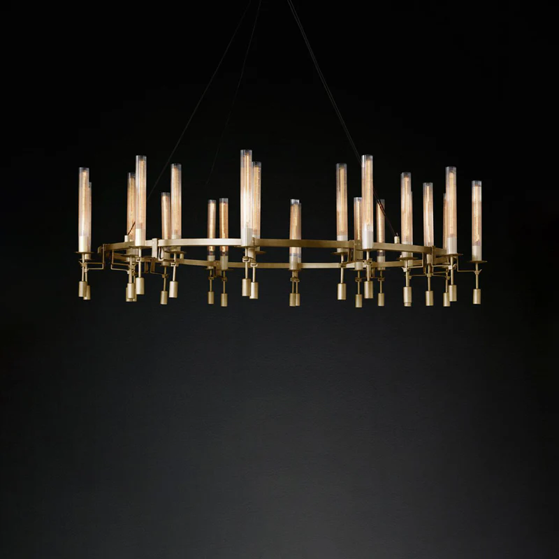 WOMO Candelabra Round Chandelier-WM2924 - Image 17