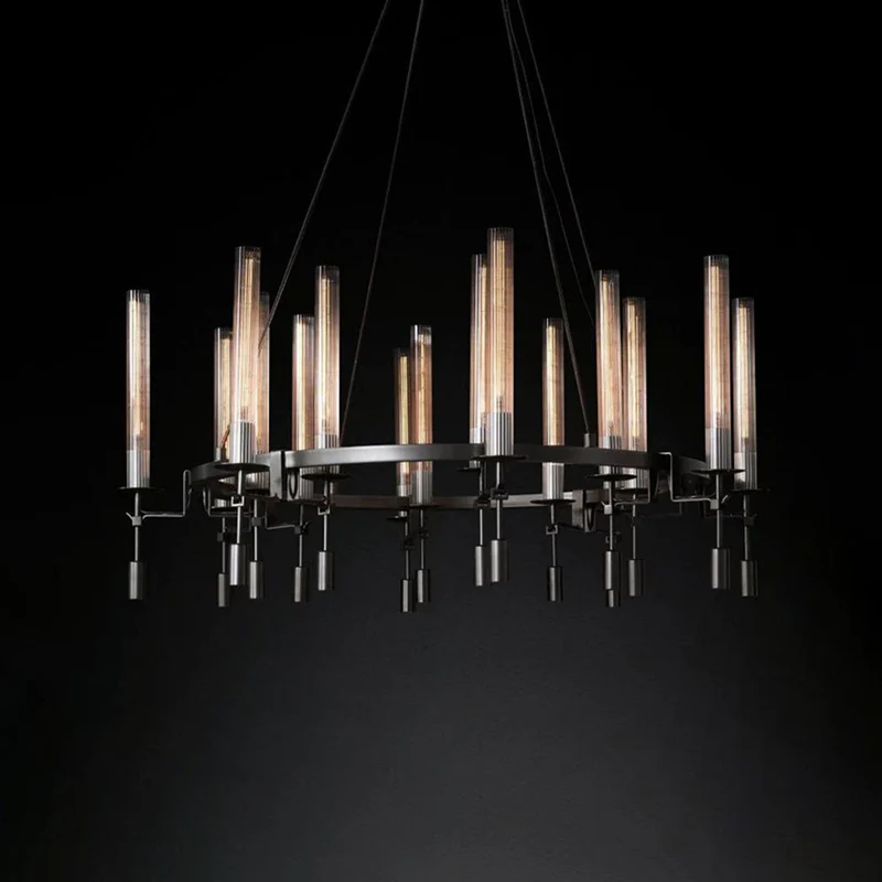 WOMO Candelabra Round Chandelier-WM2924 - Image 21